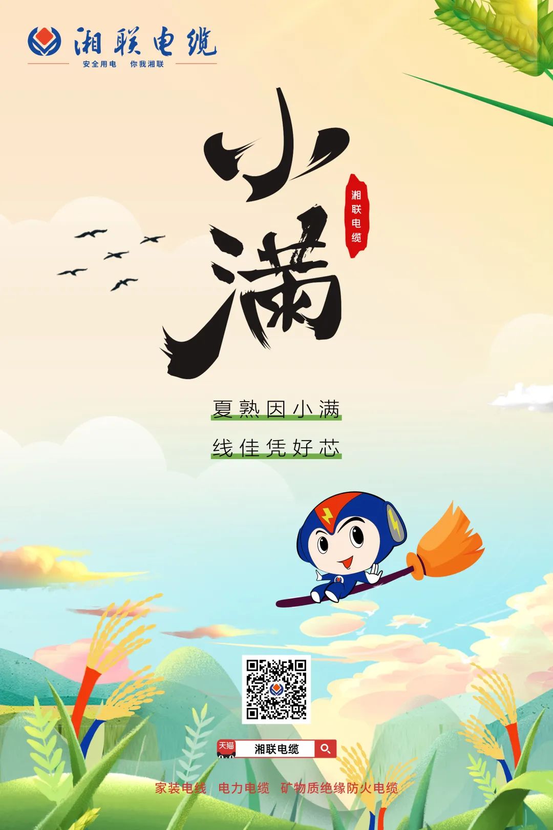 小滿節(jié)氣今日至，用電安全需重視！#安全用電你我湘聯(lián)